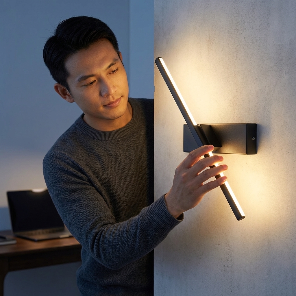 Gambar produk Ygfeel Lampu Dinding Hias Rumah Indoor Wall Lamp 3in1 Color - JS-QD407