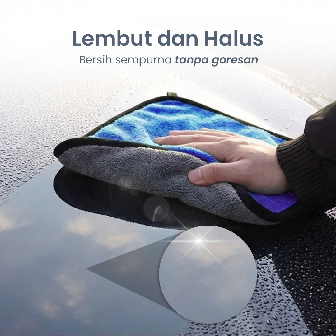 Xinyuan Kain Lap Microfiber Premium Mobil Multifungsi 611 GSM 30x30cm - H-25 Gambar produk Xinyuan Kain Lap Microfiber Premium Mobil Multifungsi 611 GSM 30x30cm - H-25