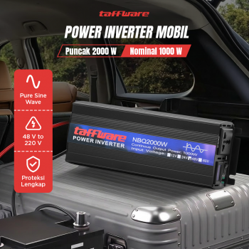 Taffware Power Inverter Mobil Pure Sine Wave DC 48V to AC 220V 2000W - NBQ2000W
