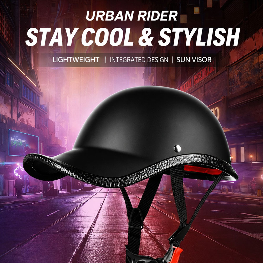 HZIH Helm Sepeda Skuter Retro Half Motorcycle Helmet - U20 Gambar produk HZIH Helm Sepeda Skuter Retro Half Motorcycle Helmet - U20