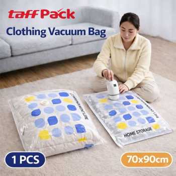 TaffPACK Kantong Plastik Vakum Pakaian Vacuum Bag 1 PCS Universal - TR100