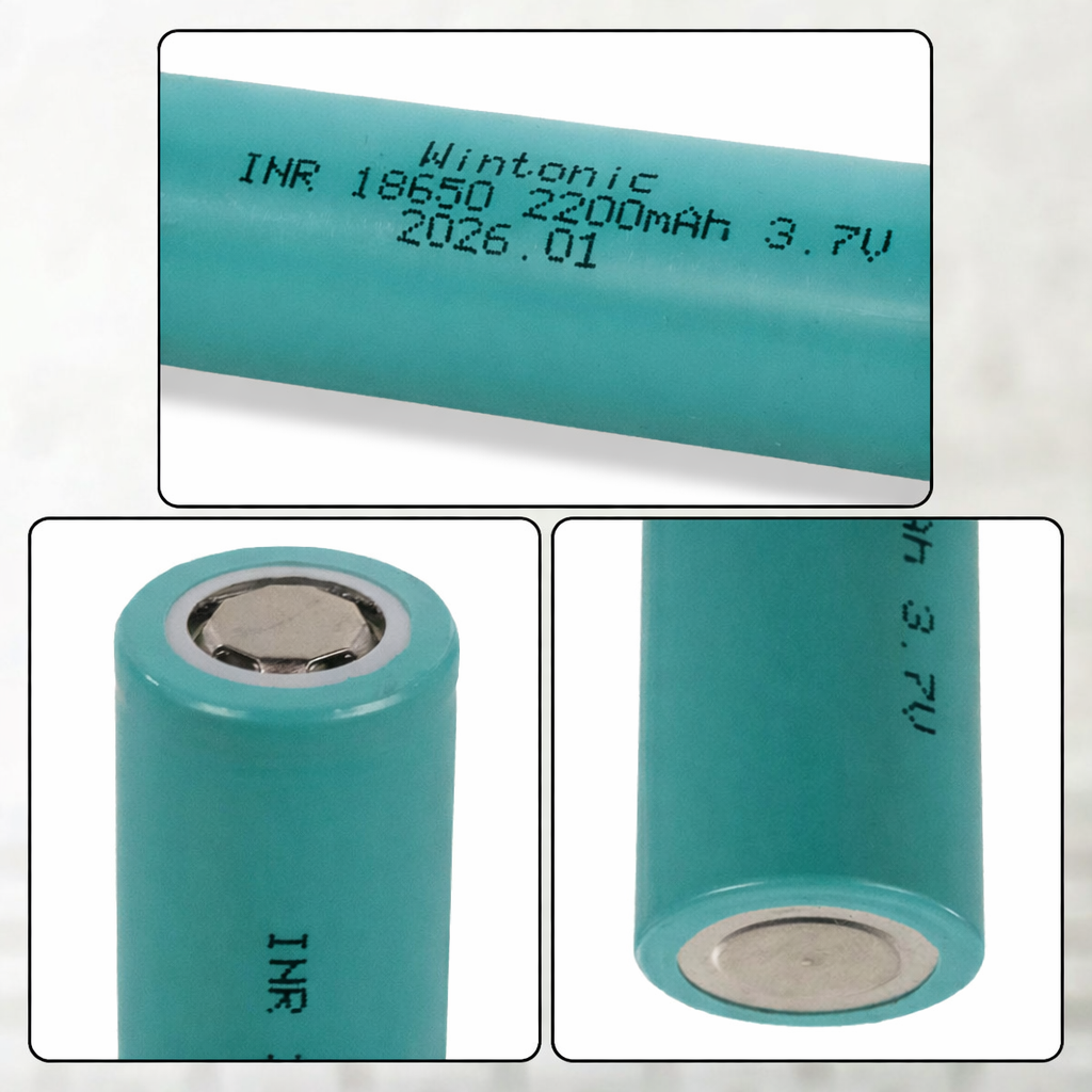 WINTONIC Baterai Rechargeable 18650 INR 3.7V 1 PCS 2200mAh Gambar produk WINTONIC Baterai Rechargeable 18650 INR 3.7V 1 PCS 2200mAh
