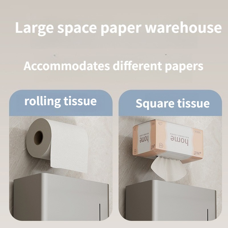 ATORSE Kotak Tisu Kamar Mandi Tissue Box Aluminium Waterproof - Y-24 Gambar produk ATORSE Kotak Tisu Kamar Mandi Tissue Box Aluminium Waterproof - Y-24