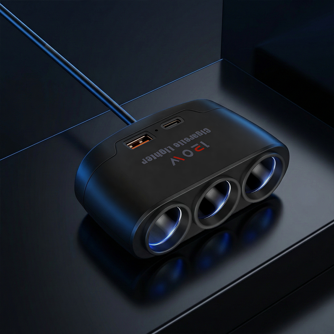 Gambar produk Kebidumei Car Charger Mobil Fast Charging Cigarette USB C 2.4A 120W - D-24