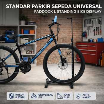 Brigt Standar Parkir Sepeda Universal Paddock L Standing Bike Display - L150