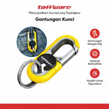 Taffware Gantungan Kunci Carabiner Keychain Clip Stainless Steel - A3746