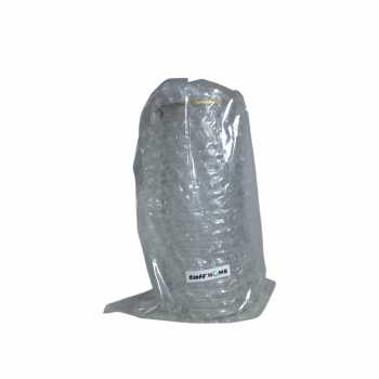 Gambar produk TaffHOME Vas Bunga Kaca Silinder Corrugated Nordic Simple Glass Vase - QT072