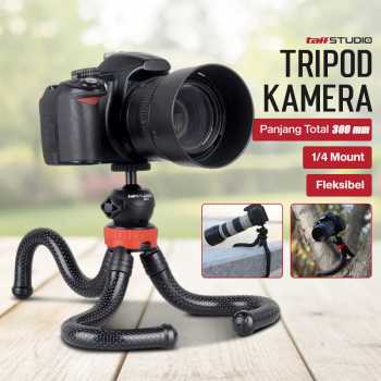 TaffSTUDIO Tripod Kamera Portable Octopus GorillaPod 300mm - B07
