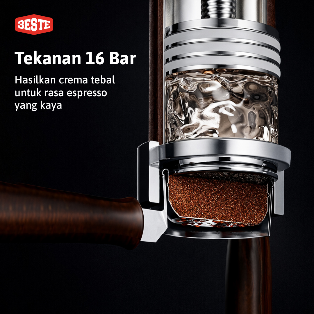 Trieste Mesin Kopi Espresso Manual Hand Crank Pneumatic 85ml with PID - AWS Gambar produk Trieste Mesin Kopi Espresso Manual Hand Crank Pneumatic 85ml with PID - AWS