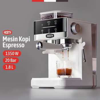Trieste Mesin Kopi Espresso Coffee Maker Grinder Frothing 20 Bar 1350W - CM5520