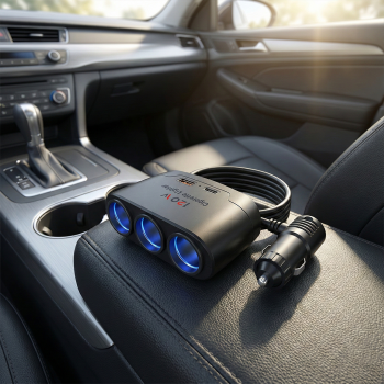 Gambar produk Kebidumei Car Charger Mobil Fast Charging Cigarette USB C 2.4A 120W - D-24