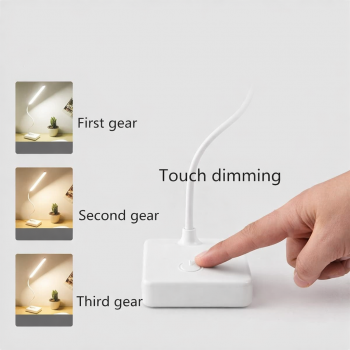 Gambar produk FEIMEI Lampu Meja Belajar LED Rechargeable 1200mAh 3 Warna Dimmable - T1903