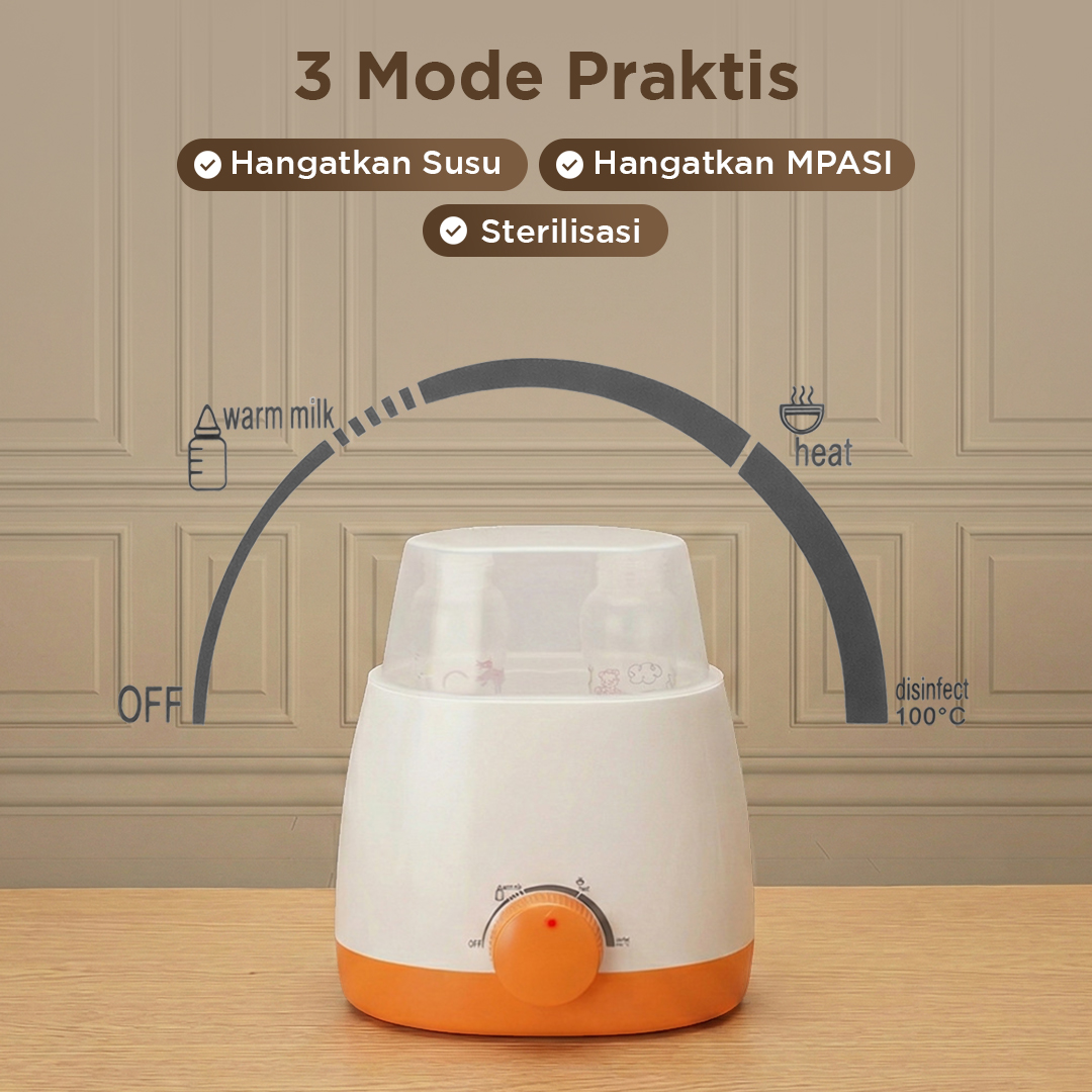 LRB Penghangat Botol Susu Bayi Milk Bottle Warmer Sterilizer 250W - XB-06P Gambar produk LRB Penghangat Botol Susu Bayi Milk Bottle Warmer Sterilizer 250W - XB-06P