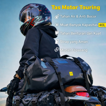 CHINK Tas Motor Touring Back Seat Tail Pannier Bag Waterproof PVC - CH03