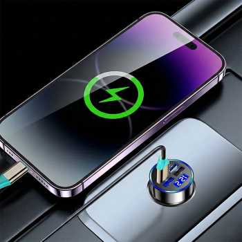 Gambar produk EOKING Car Charger Mobil Fast Charging PD QC 3.0 USB Type C Port - C9