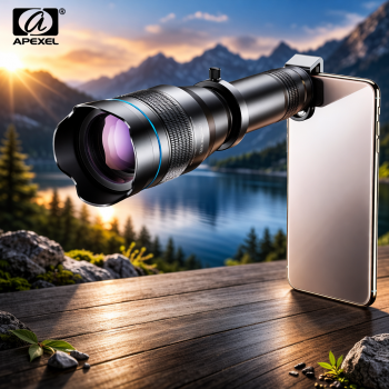 APEXEL Lensa Smartphone Telephoto Lens 60X with Remote - APL-JS60X