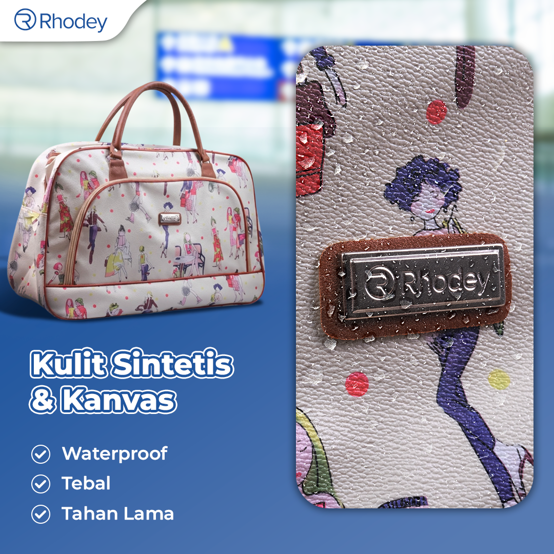 Rhodey RAIMIQI SEMOR Tas Jinjing Duffle Bag PU Leather Unisex 20 Inch Beautiful Pattern - CB001 Gambar produk Rhodey RAIMIQI SEMOR Tas Jinjing Duffle Bag PU Leather Unisex 20 Inch Beautiful Pattern - CB001