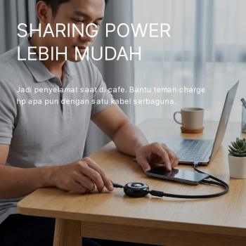 Gambar produk ESSAGER Kabel Data 3in1 Fast Charging Type C Micro Lighting 6A 66W 1M - EXC3T6-YY01-P