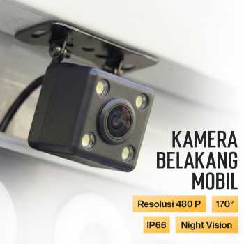 Kamera Belakang Mobil dengan 4 LED Night Vision Wide Angle Waterproof - TY001