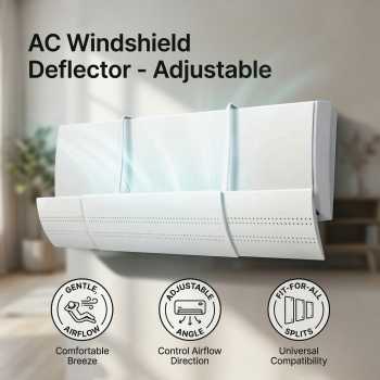 HCooker Cover Angin AC Adjustable Windshield Deflector - HC0794