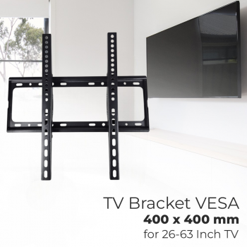 Gambar produk Bracket TV Dinding VESA 400x400mm Adjustable untuk TV LED 26-63 Inch - KT02