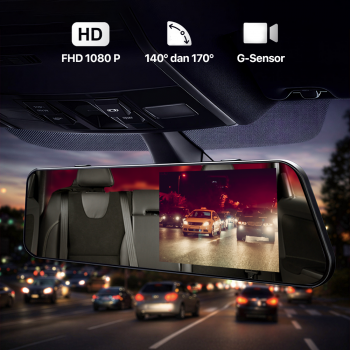 CCHZ-WIN Dashcam Mobil Spion Depan Belakang Dual Camera DVR 1080p - CC170