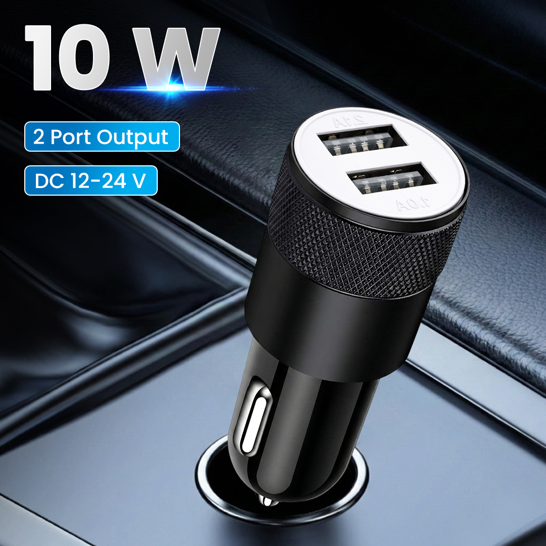 Fashion Car Charger Dual USB Port Cigarette Plug 2.1A - YSC-11 Gambar produk Fashion Car Charger Dual USB Port Cigarette Plug 2.1A - YSC-11