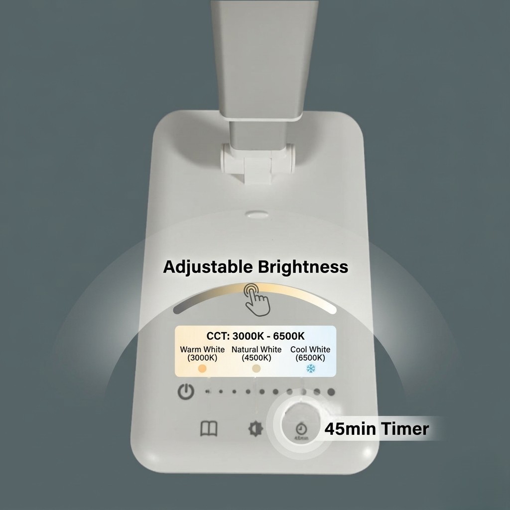 NEWSTYLE Lampu Meja Belajar LED Desk Lamp USB Rechargeable 8W 3 Color - PH376 Gambar produk NEWSTYLE Lampu Meja Belajar LED Desk Lamp USB Rechargeable 8W 3 Color - PH376