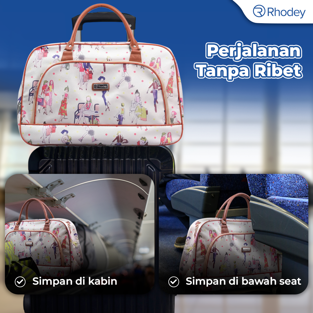 Rhodey RAIMIQI SEMOR Tas Jinjing Duffle Bag PU Leather Unisex 20 Inch Beautiful Pattern - CB001 Gambar produk Rhodey RAIMIQI SEMOR Tas Jinjing Duffle Bag PU Leather Unisex 20 Inch Beautiful Pattern - CB001