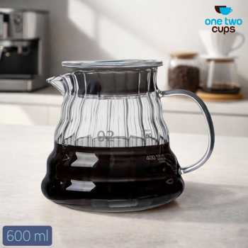 One Two Cups Coffee Server V60 Drip Pour Over Borosilicate Glass - XGS-36/60/80