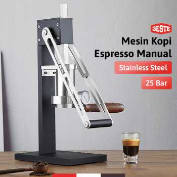 Trieste Mesin Kopi Espresso Manual Coffee Maker Hand Press 25 Bar - KX-HPEM-1
