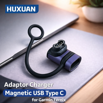 HUXUAN Adaptor Charger Magnetic USB Type C for Garmin Fernix 7 6S - HX12