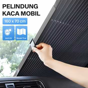 YZH Penutup Kaca Depan Mobil Automatic Retractable Sun Visor Sun Shade - YHZ-73