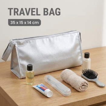 QEHIIE Tas Travel Bag Organizer Hair Dryer PVC Leather Waterproof - QEP01