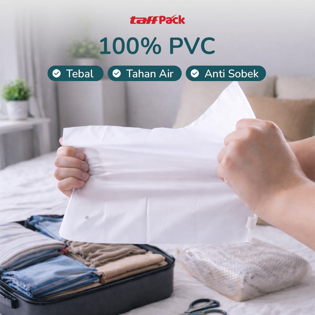 TaffPACK Kantong Plastik Travel Ziplock Pouch 1 PCS 30x20cm - LIN3S Gambar produk TaffPACK Kantong Plastik Travel Ziplock Pouch 1 PCS 30x20cm - LIN3S
