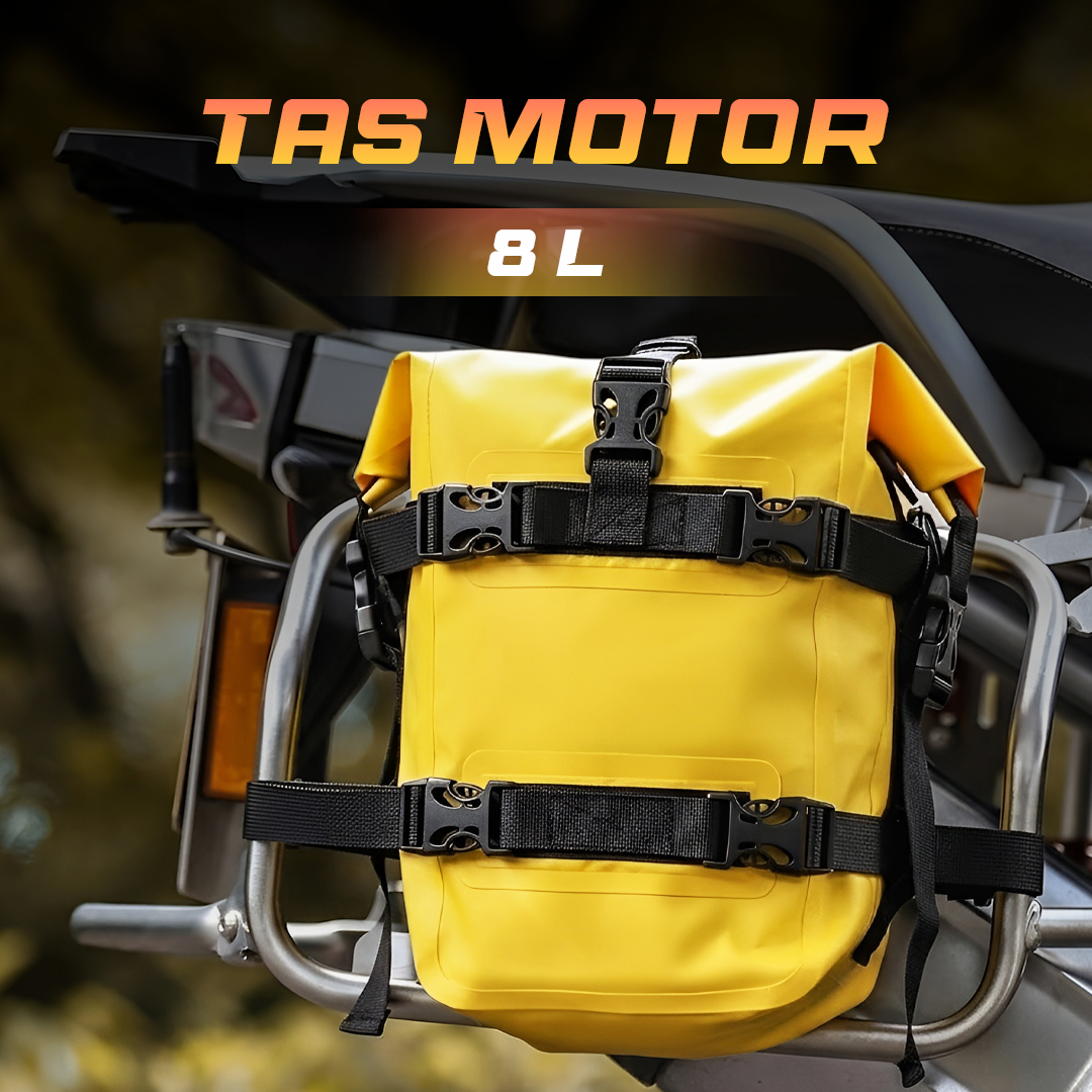 Blinkminds Tas Motor Touring Side Bumper Pannier Bag Waterproof 8L - BM07 Gambar produk Blinkminds Tas Motor Touring Side Bumper Pannier Bag Waterproof 8L - BM07 - Utama