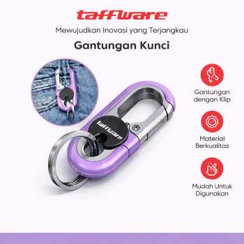 Taffware Gantungan Kunci Carabiner Keychain Clip Stainless Steel - A3746