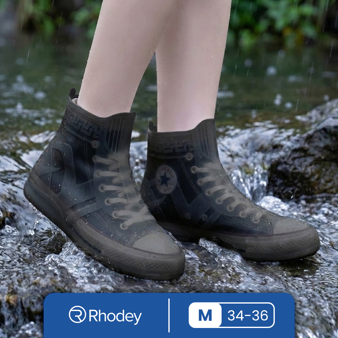 Rhodey Jas Hujan Sepatu Anti Air Cover TPE Non-Slip M 34-36 - S-100 Gambar produk Rhodey Jas Hujan Sepatu Anti Air Cover TPE Non-Slip M 34-36 - S-100