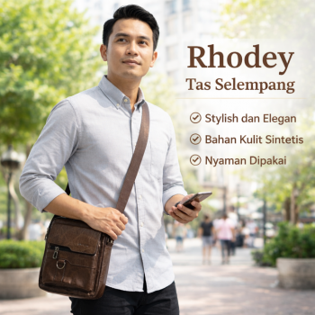 Rhodey Tas Selempang Pria Kulit Premium Leather Bag - 1106-2W