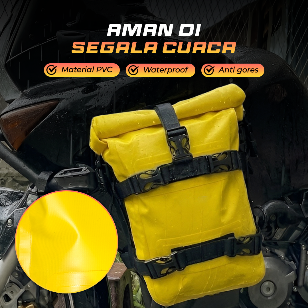 Blinkminds Tas Motor Touring Side Bumper Pannier Bag Waterproof 8L - BM07 Gambar produk Blinkminds Tas Motor Touring Side Bumper Pannier Bag Waterproof 8L - BM07 - 2