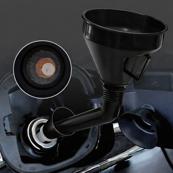 Gambar produk WANXIA Corong Oli Bensin Minyak Motor Mobil Siku Elbow Funnel 13.5cm - W18