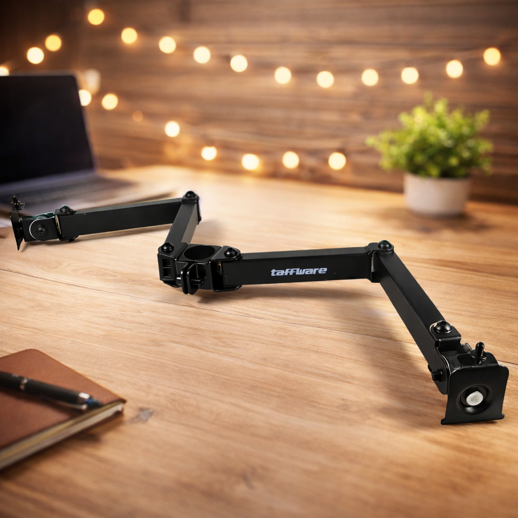 Taffware Bracket Monitor Table Mount Dual Arm VESA 100x100 13-27 Inch - KMT-2 Gambar produk Taffware Bracket Monitor Table Mount Dual Arm VESA 100x100 13-27 Inch - KMT-2