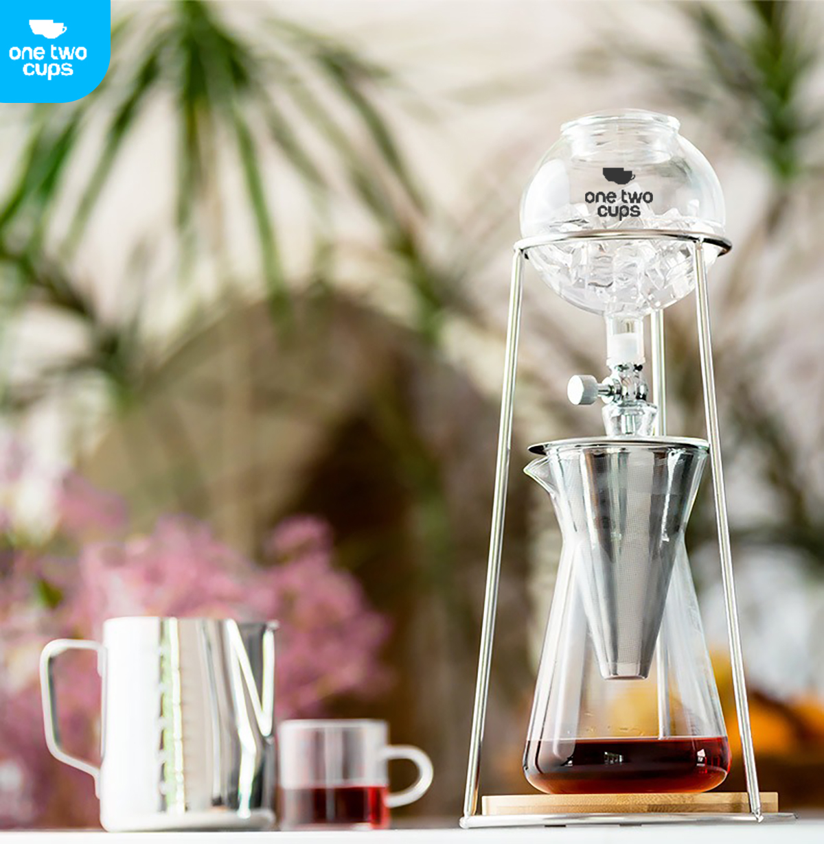 One Two Cups Cold Brew Coffee Maker Ice Drip Regulating Valve 600ml - C4-04 Gambar produk One Two Cups Cold Brew Coffee Maker Ice Drip Regulating Valve 600ml - C4-04