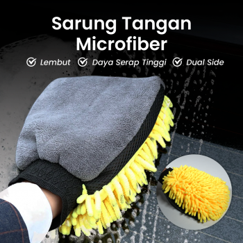 Byfa Sarung Tangan Kain Lap Mobil Wool Microfiber Glove - L-12