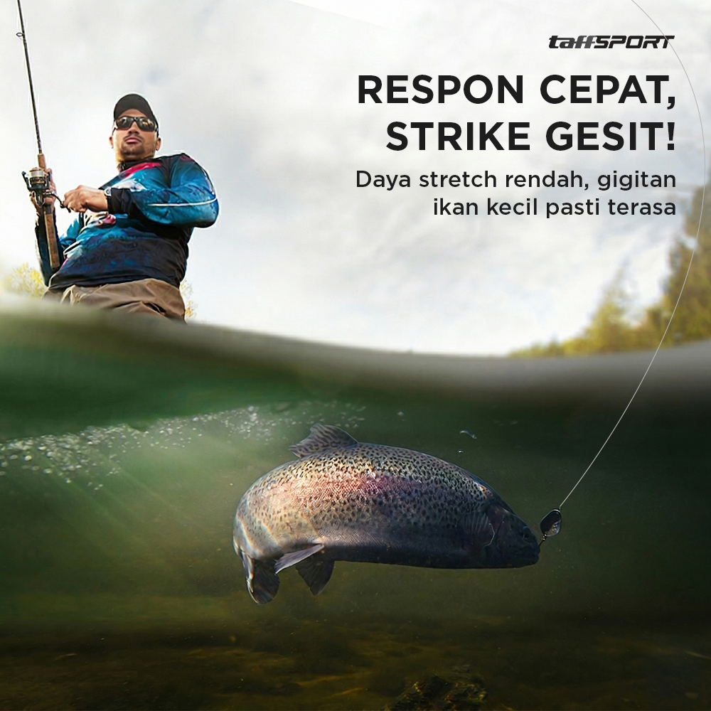 TaffSPORT Senar Pancing PE 4 Braided Strand Fishing Line 100M 7.0 - X4 Gambar produk TaffSPORT Senar Pancing PE 4 Braided Strand Fishing Line 100M 7.0 - X4