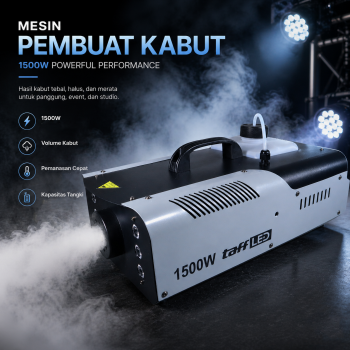 TaffLED Mesin Pembuat Kabut Professional Mist Machine RGB Remote 1500W - MF150