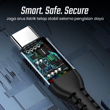 Gambar produk Januel Kabel Data USB Type C Multifungsi Fast Charging Braided 100W 2M - Jn54