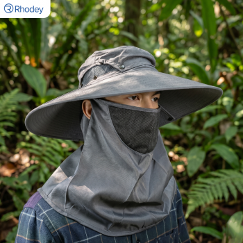 Rhodey Topi Rimba Outdoor Anti UV Waterproof Boonie Hat Polyester - J59