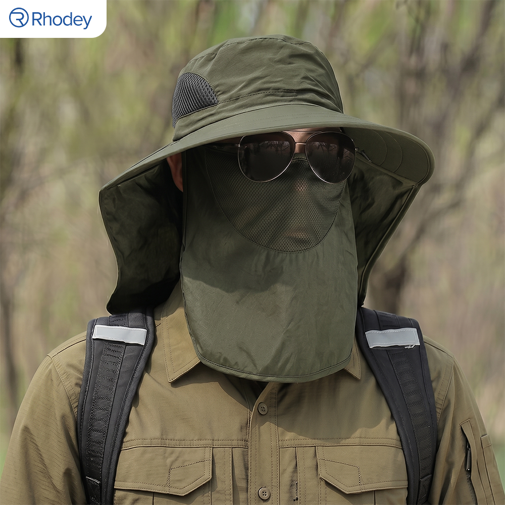 Rhodey Topi Rimba Outdoor Anti UV Waterproof Boonie Hat Nylon - YL-A10 Gambar produk Rhodey Topi Rimba Outdoor Anti UV Waterproof Boonie Hat Nylon - YL-A10 - Utama