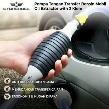 OTOHEROES Pompa Tangan Transfer Bensin Mobil Oil Extractor with 2 Klem - NC03